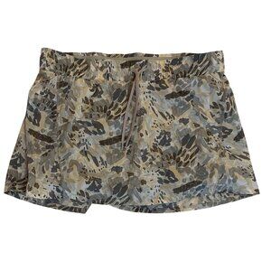 Stio Skirt Womens Size Large Grey Taupe Second Light Nylon Skort Pull On